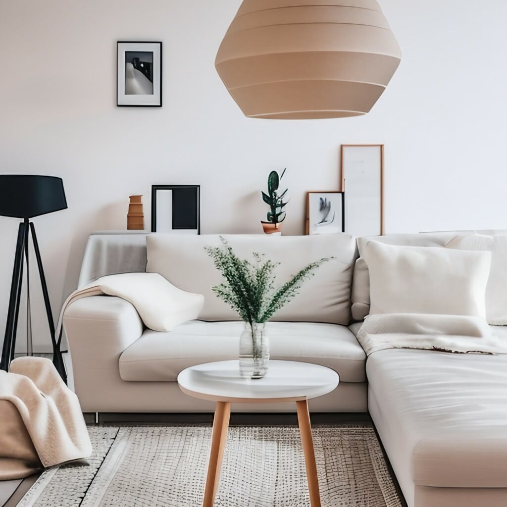 Sofa in a Scandi-Style Living Room